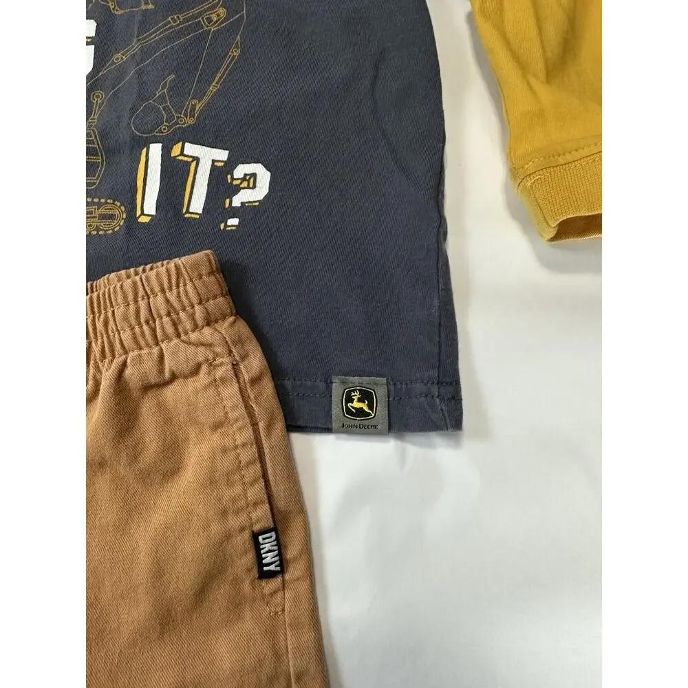 Little Boys Sz 3 John Deere Shirt‎ & DKNY Pants Play Clothes Fall Winter